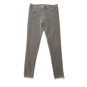 2/$30 American Eagle Taupe Sateen 360 Super Stretch Jegging Size 4 Regular #1960